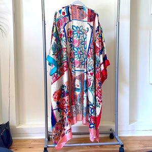 Women’s Zara Satin Kimono Multicolor